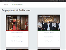 Tablet Screenshot of jobs-emplois.parl.gc.ca