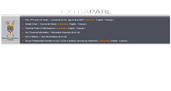 Desktop Screenshot of extraparl.parl.gc.ca